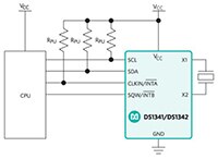 Image of Analog Devices' DS1341/DS1342 Real-Time Clocks