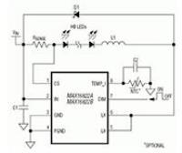 Image of Analog Devices' MAX16822 LED Drivers with Integrated MOSFET 