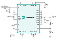 Analog Devices 的 MAXM1754x 电源模块图片