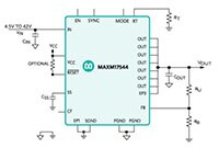 Analog Devices 的 MAXM1754x 電源模組圖片