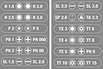 Image of Megapro Tools' Precision Screwdriver Bit Tips (click to enlarge)