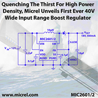 40V Wide Input Range Boost Regulator
