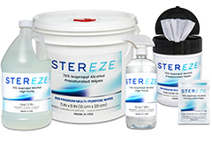 Image of MicroCare's Stereze™ Workspace Cleaners and Hand Sanitizers
