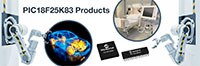 Image of Microchip's PIC18F K83 8-Bit Microcontroller Family