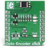 Image of MikroElektronika's MIKROE-2549 Opto Encoder click Board™