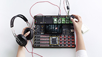Image of MikroElektronika's MP3 Development Kit (click to enlarge)
