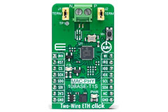 Image of MikroElektronika Two-Wire ETH Click for 10BASE-T1S Ethernet Integration