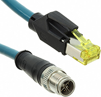 Abbildung: CAT6A-Kabelsätze M12 auf RJ45 von Molex