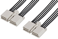 Image of Molex's Off-the-Shelf EdgeLock Discrete Cable Assemblies