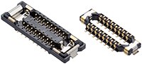 Molex 的四排板对板连接器图片
