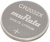 Image of Murata's CR Series Extended Temperature Lithium Coin Batteries 