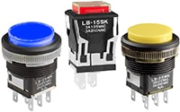 Image of NKK LB Series Illuminated Pushbutton Switches