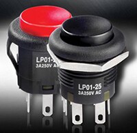 NKK Switches' LP01 Series Pushbutton Switches