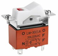 NKK Switches 的 LW 系列翹板開關影像
