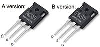 NXP Semiconductors 的 MRF300AN 和 MRF300BN RF 電晶體的圖片