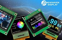 Newhaven Display Intl 的 1.8" 和 1.91" 具有模組選項的全彩 OLED 玻璃的圖片