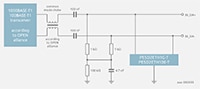 Nexperia 在 OPEN Alliance SIG (2019) 100BASE-T1 MDI 接口内布置 ESD 抑制设备的电路图