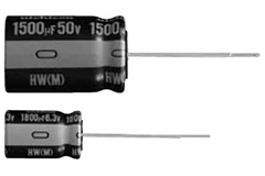 Image of Nichicon's UHW Series, Radial-Leaded Aluminum Electrolytic Capacitors