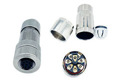 Image of NorComp's VULCON™ Circular Field Installable Connectors