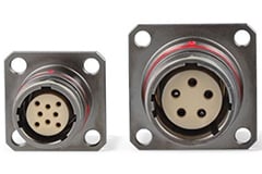 Image of ODU AMC® Series T Square Flange Receptacles