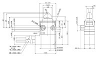 Omron D2EW 系列模制引线左侧图片