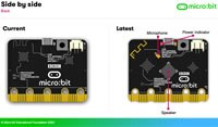 Image of OKdo Micro:Bit V2 Eval Board (Back) - Click to Enlarge