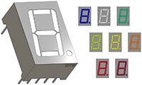 Image of QT Brightek's QBSLDXX56ZGR Series 0.56" Digit Display