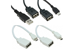 Image of Qualtek's USB 2.0 Male and Female USB Cable Assembly