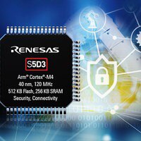 Image of Renesas' S5D3 Microcontroller
