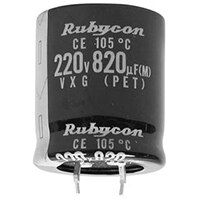 Image des condensateurs série VXG de Rubycon