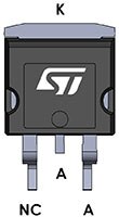 STMicro 採用高電壓 D²PAK 的 600 V 超快速二極體的圖片