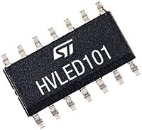 Imagen de Controlador Flyback avanzado de alto factor de potencia HVLED101 de STMicroelectronics