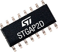 Imagen del controlador de compuerta de medio puente de 4 A STGAP2D de STMicroelectronics