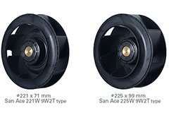 San Ace 221W/225W Splash Proof Centrifugal Fans - Sanyo Denki