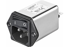 Image of Schaffner's FN9262/FN9266 Series High-Performance IEC C14 PEM with Fuse Holder or Switch