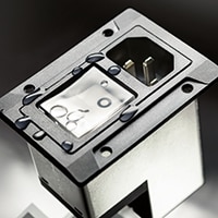 Image of SCHURTER's DG11/DG12 Series IEC Inlet with Circuit Breaker