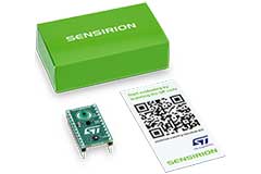 Sensirion and STMicroelectronics evaluation boards for indoor air quality