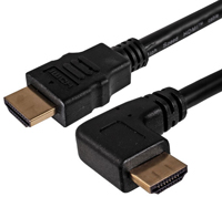 Imagen de los conectores en ángulo recto HDMI 1.4 de Stewart Connector
