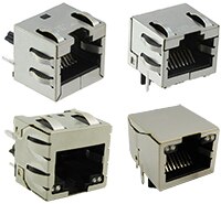 Stewart Connector 的 SS-60300 系列乙太網路模組化插孔圖片