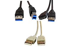 Image of Stewart Connector USB Cable Assemblies - Type A and Type C