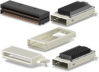 Image of TE Amp's CFP pluggable I/O connectors