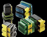 Bild der HDSCS-Steckverbinderserie (HDSCS – Heavy Duty Sealed Connector Series) von TE Connectivity