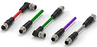 TE Connectivity AMP 的 M12 工業級乙太網路組件的圖片