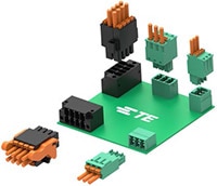 Image of TE Connectivity AMP Connectors Push-In PCB Terminal Block Connectors