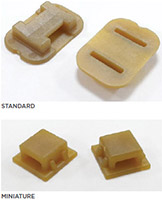 Image of TE Connectivity Aerospace, Defense and Marine Standard and Miniature Cable Tie Adhesive-Mount Brackets