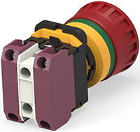 Image of TE Connectivity ALCOSWITCH's PBES22 Series Pushbutton 22 mm Emergency Stop Switch