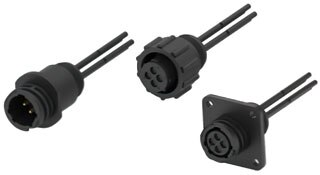 Circular plastic connectors