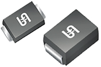 Abbildung: Bidirektionaler Überspannungsbegrenzer SMA6SxxCAH von Taiwan Semiconductor im SOD-128 Gehäuse