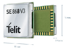 Image of Telit's SE868V3 Positioning System