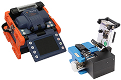 Image of Tempo Communications’ FSP200 Optical Fusion Splicer and FCL200 Optical Fiber Cleaver